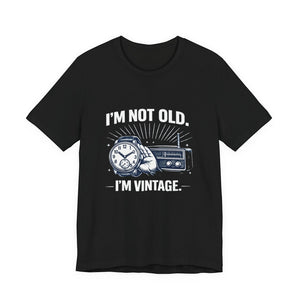 Old Man Snark black cotton t-shirt with