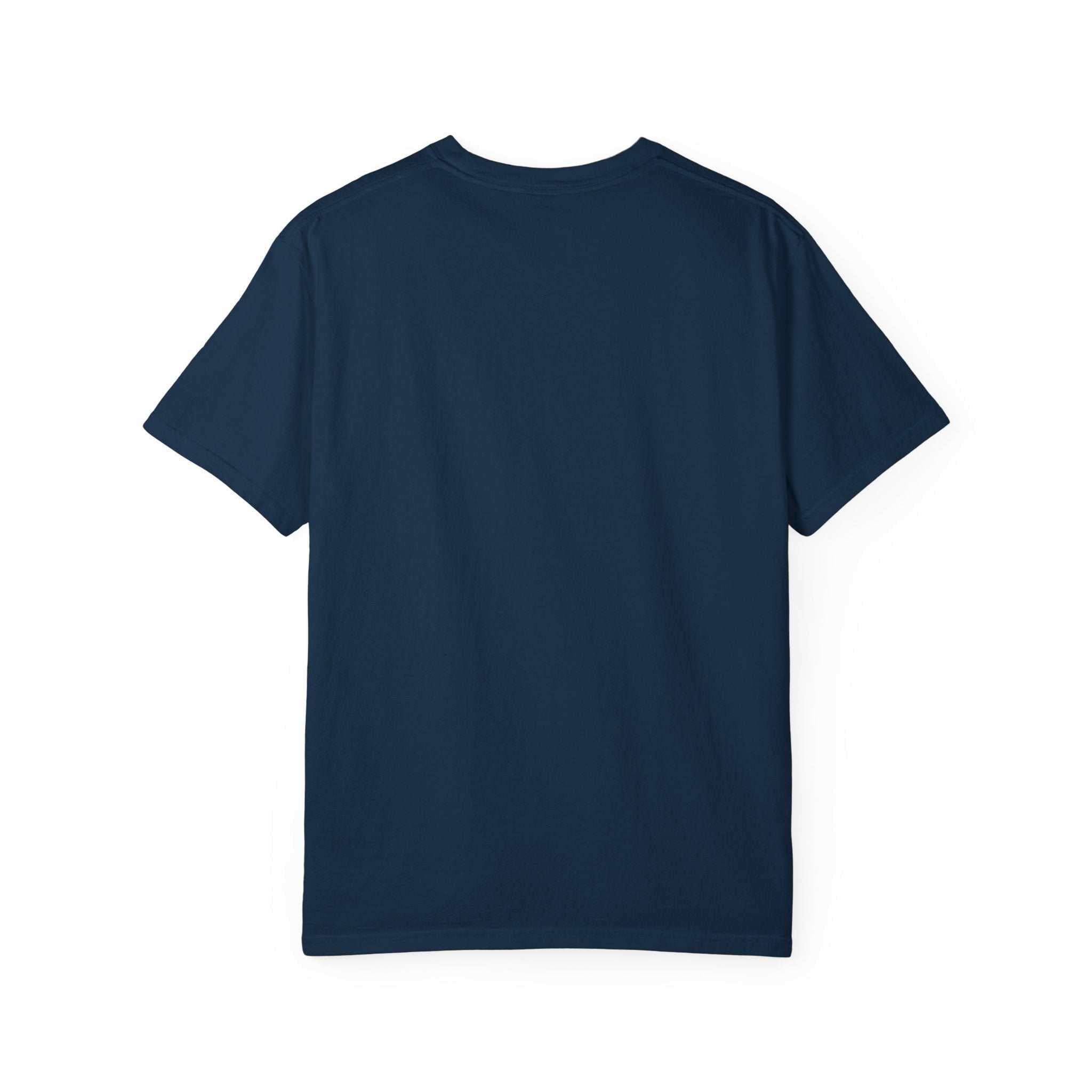 Navy blue Allergic to People humorous text t-shirt, soft cotton, relaxed fit, casual wear