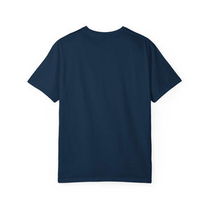 Navy blue Allergic to People humorous text t-shirt, soft cotton, relaxed fit, casual wear