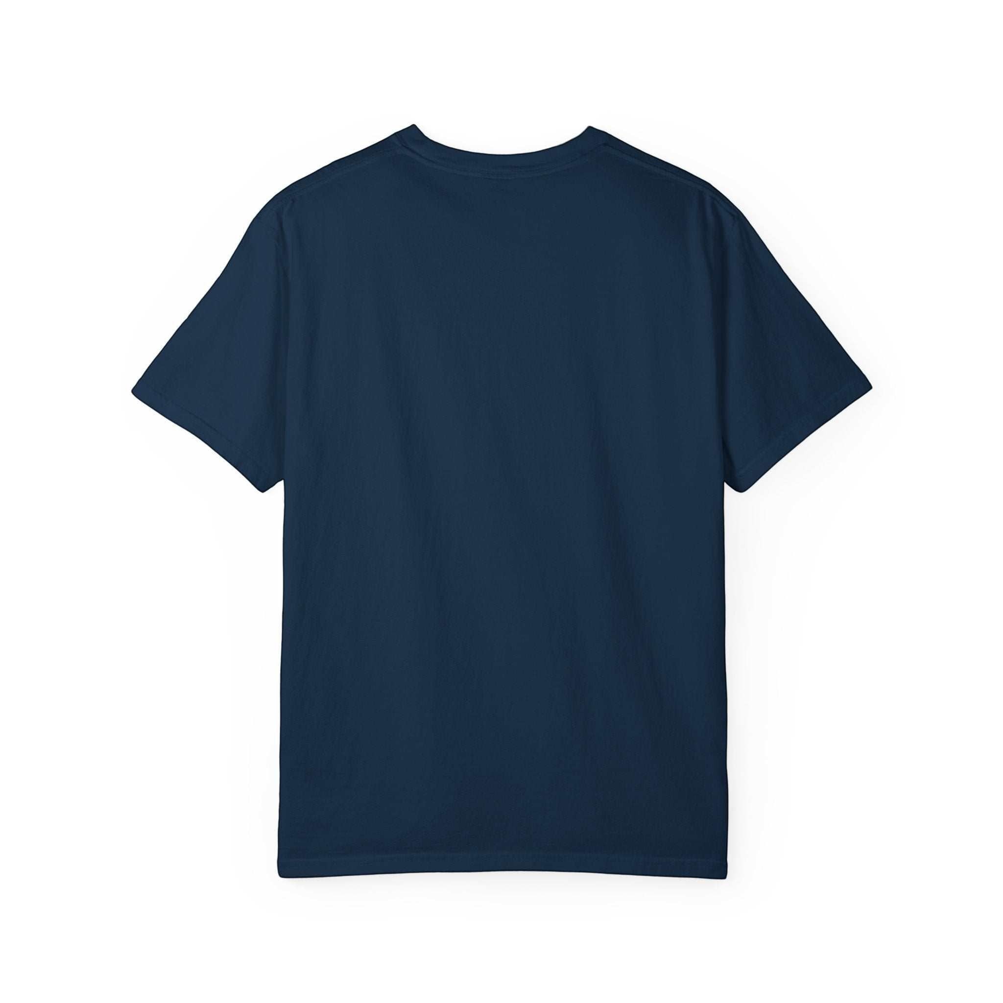 Navy blue Allergic to People humorous text t-shirt, soft cotton, relaxed fit, casual wear