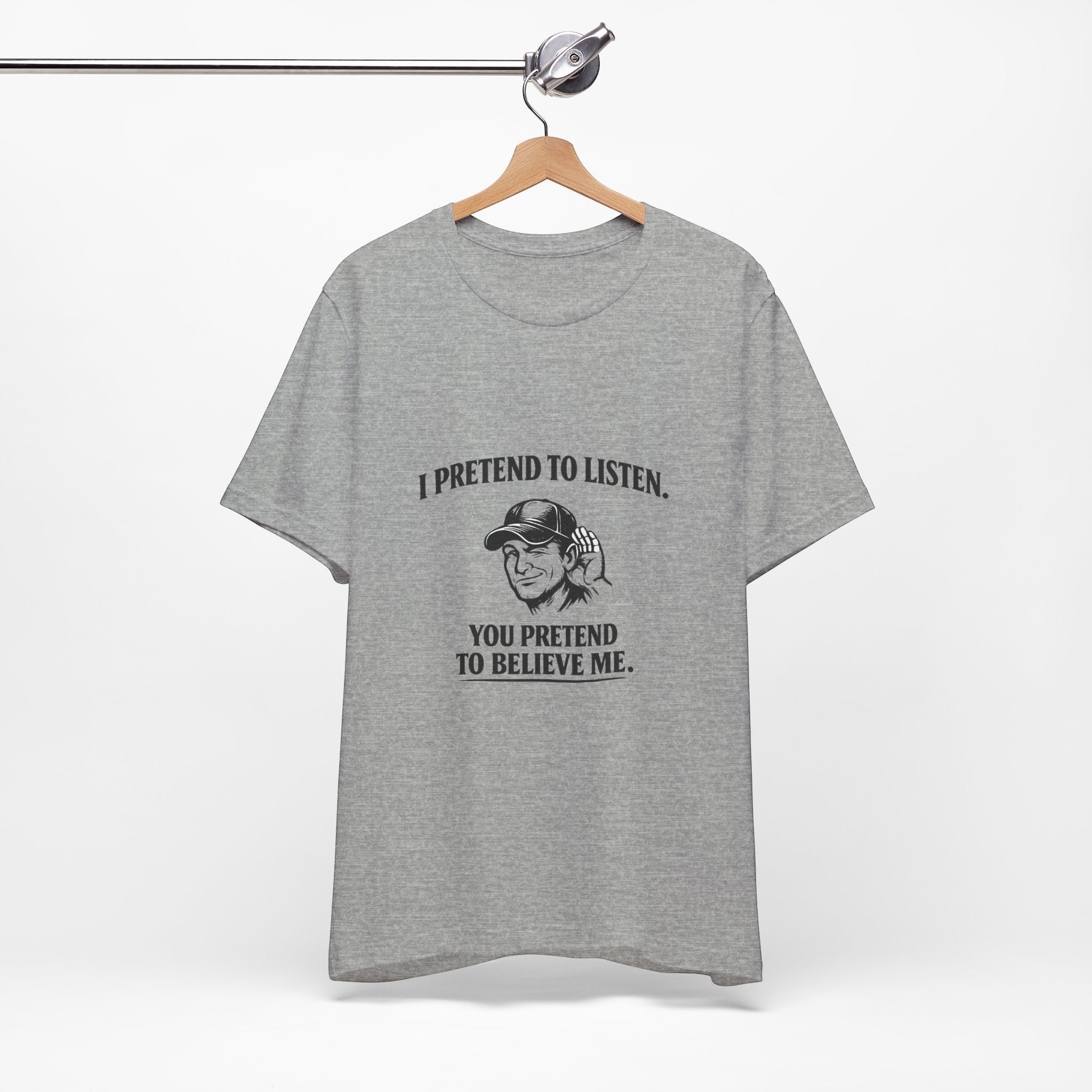 Old Man Snark grey cotton t-shirt with