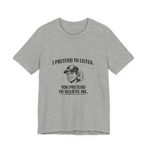 Old Man Snark grey cotton t-shirt with