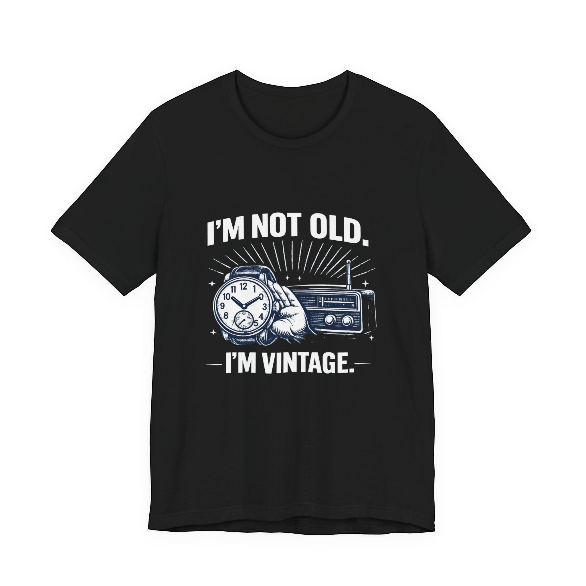 Old Man Snark black cotton t-shirt with