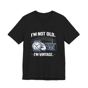 Old Man Snark black cotton t-shirt with