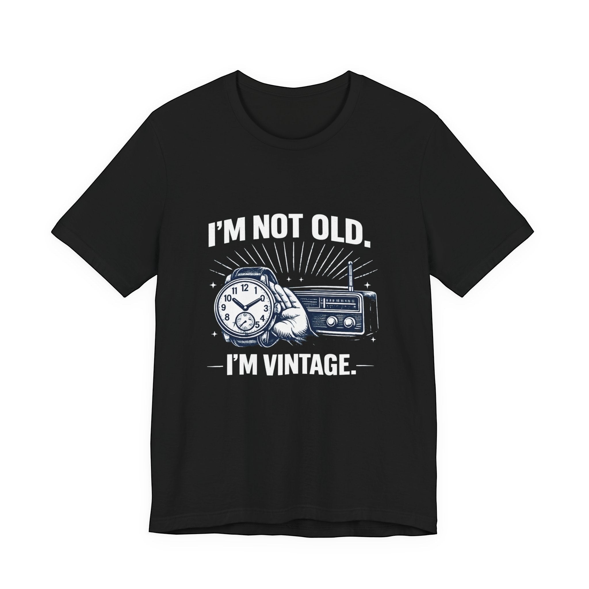 Old Man Snark black cotton t-shirt with