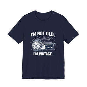 Old Man Snark navy blue cotton t-shirt with