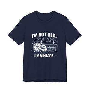 Old Man Snark navy blue cotton t-shirt with